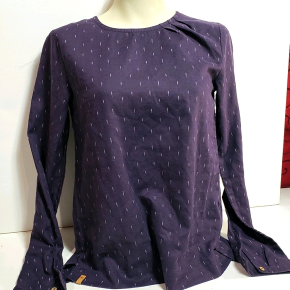 tentree Tops - tentree Purple Long Sleeve - Tree Patterned